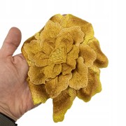 NASZYWKA haftowana żółty kwiat piwonia DUŻA