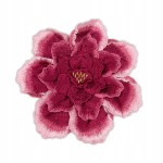 NASZYWKA haftowana różowy kwiat piwonia DUŻA