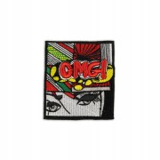 NASZYWKA haftowana OMG! kobiece oczy komiks