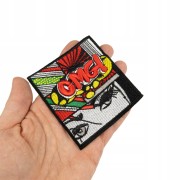 NASZYWKA haftowana OMG! kobiece oczy komiks