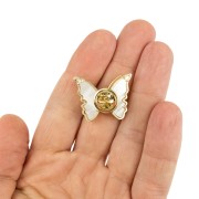 PINETS Przypinka Motyl pozłacana 14K złoto cyrkoni