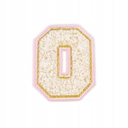 NASZYWKA haftowana duża cyfra 0 ZERO numer napis