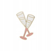 PINETS przypinka ślubna Kieliszki impreza ślub