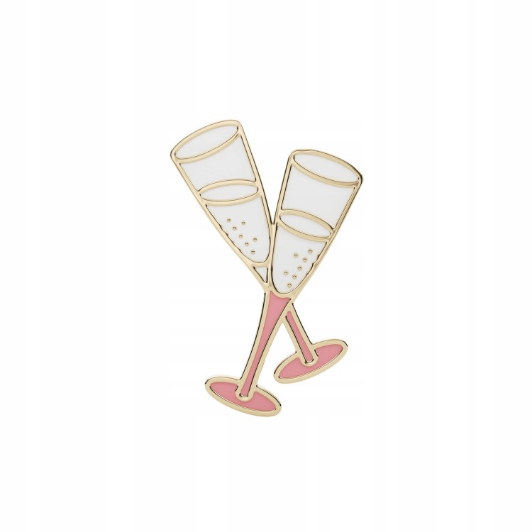 PINETS przypinka ślubna Kieliszki impreza ślub