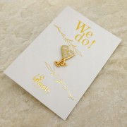 PINETS przypinka ślubna Kieliszki impreza ślub