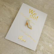 PINETS przypinka ślubna Pantofelek Prezent na ślub