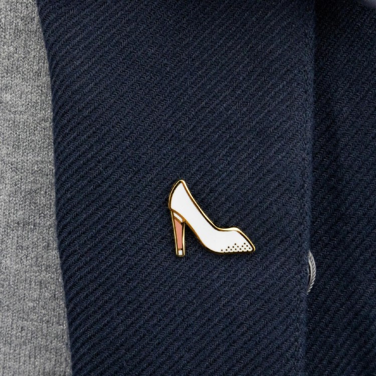 PINETS przypinka ślubna Pantofelek Prezent na ślub