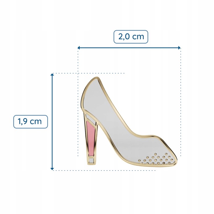 PINETS przypinka ślubna Pantofelek Prezent na ślub