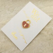 PINETS przypinka ślubna Kłódka Prezent na ślub