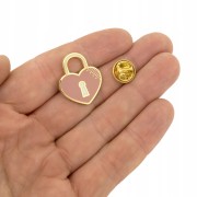 PINETS przypinka ślubna Kłódka Prezent na ślub