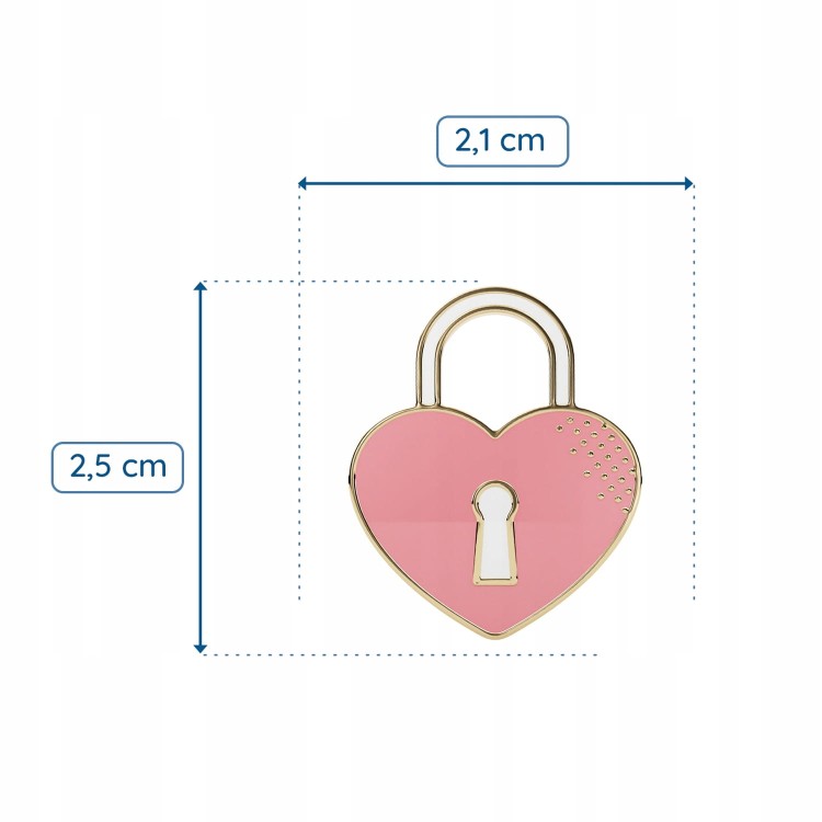 PINETS przypinka ślubna Kłódka Prezent na ślub