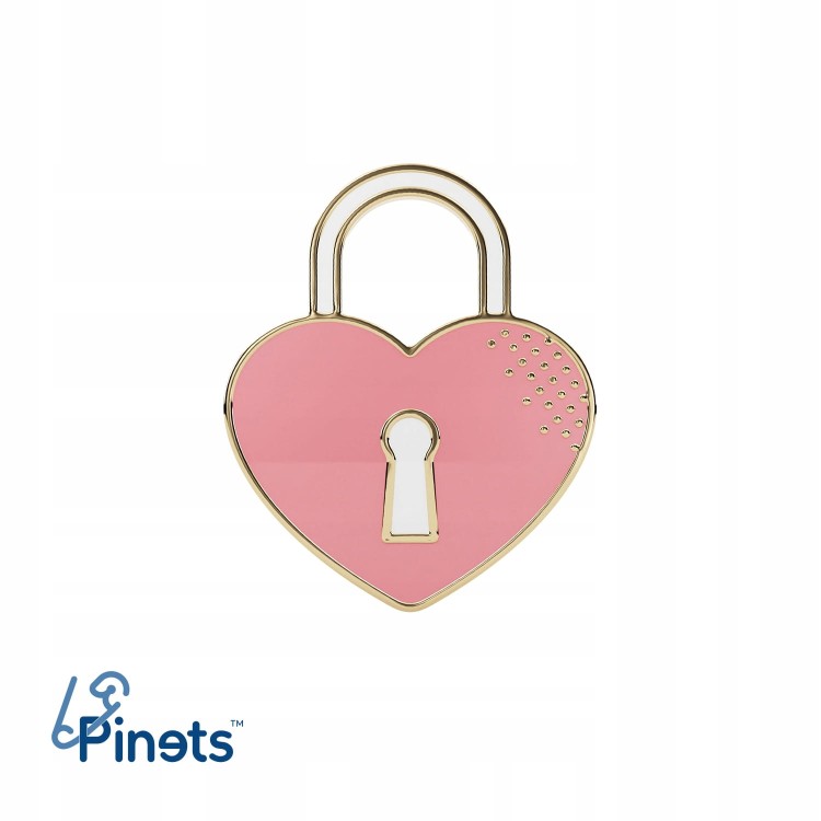 PINETS przypinka ślubna Kłódka Prezent na ślub