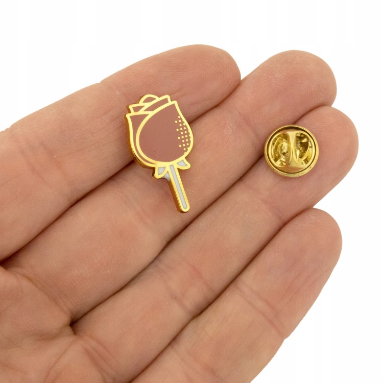 PINETS przypinka ślubna Róża Kwiat Prezent na ślub