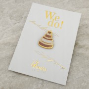 PINETS przypinka ślubna Tort weselny Prezent ślub