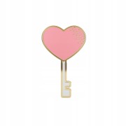 PINETS przypinka ślubna Serce Klucz Prezent ślub