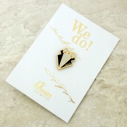 PINETS przypinka ślubna Mucha męska Prezent ślub