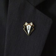 PINETS przypinka ślubna Mucha męska Prezent ślub