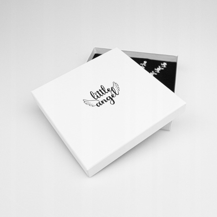 Zestaw Naszyjnik i kolczyki niebieskie Kwiatki