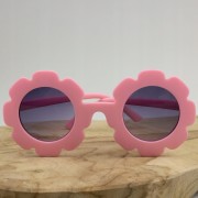 OKULARY przeciwsłoneczne dla dziecka różowe kwiaty
