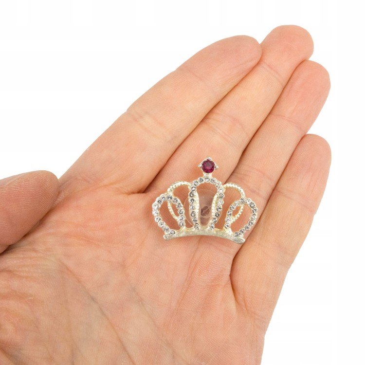 Przypinka do Crocs Korona cyrkonie Wpinka Król