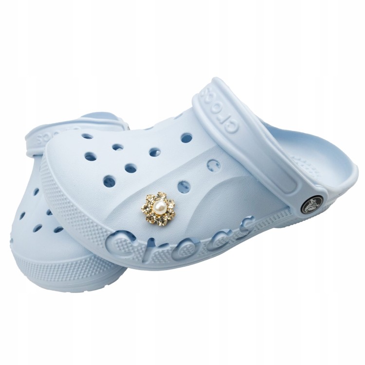 Przypinka do Crocs Perełka i cyrkonie Wpinka Kwiat