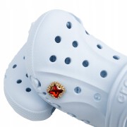 Przypinka do Crocs czerwona Wpinka Cyrkonie