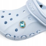 Przypinka do Crocs niebieska Wpinka Cyrkonie