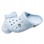 Przypinka do Crocs niebieska Wpinka Cyrkonie
