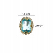 Przypinka do Crocs niebieska Wpinka Cyrkonie