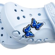 ZESTAW 2 szt Przypinki do Crocs Motylki niebieskie