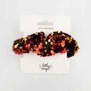 GUMKA do włosów Czerwona z cekinami Scrunchie