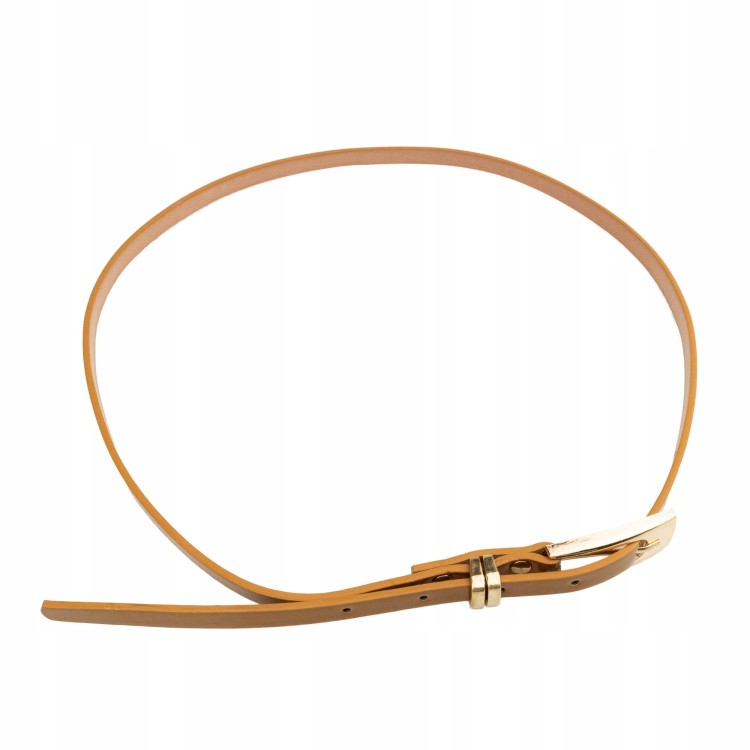 Pasek do spodni sukienki wąski jasny brązowy