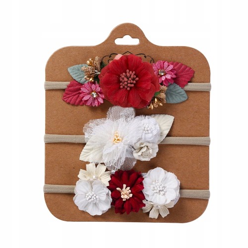 OPASKA Bezuciskowa zestaw 3 szt. kwiatki dziecięca