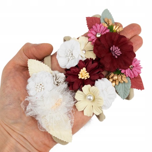 OPASKA Bezuciskowa zestaw 3 szt. kwiatki dziecięca