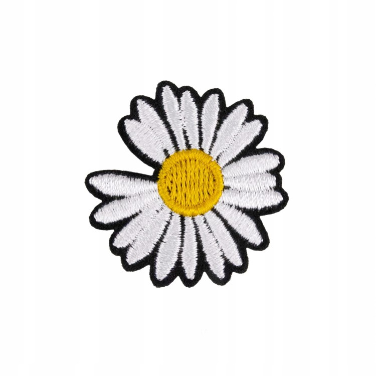 NAPRASOWANKA haftowana mała Stokrotka Termo łatka