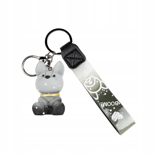 Breloczek do kluczy plecaka szary Pies Piesek Boom