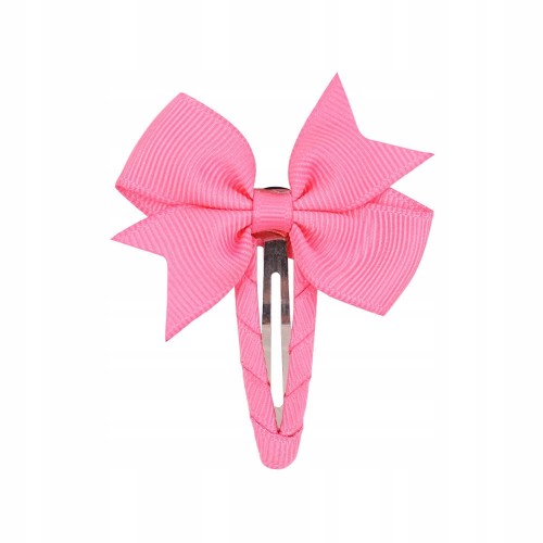 Kokarda spinka do włosów dziewczęca różowa fuksja