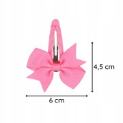 Kokarda spinka do włosów dziewczęca różowa fuksja