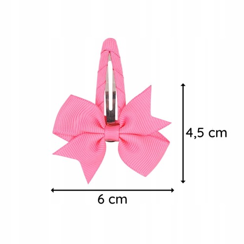 Kokarda spinka do włosów dziewczęca różowa fuksja