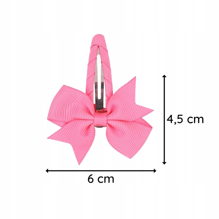 Kokarda spinka do włosów dziewczęca różowa fuksja