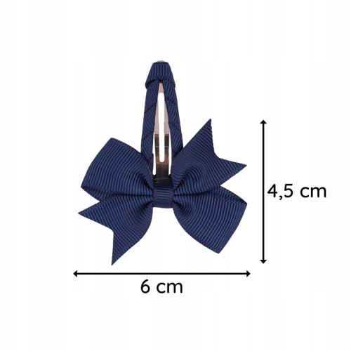 Kokarda spinka do włosów dziewczęca ciemny granat