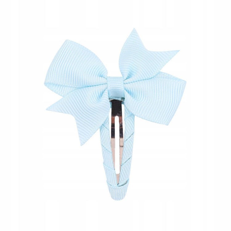 Kokarda spinka do włosów dziewczęca Baby Blue