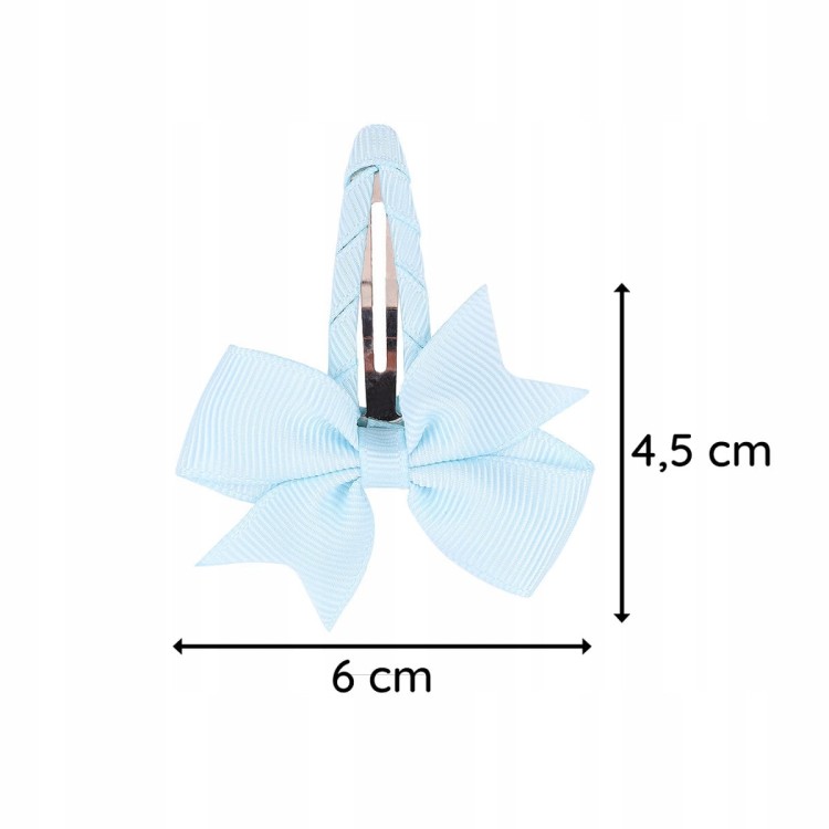 Kokarda spinka do włosów dziewczęca Baby Blue