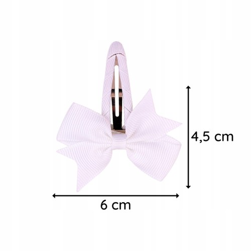 Kokarda spinka do włosów biała dziewczęca