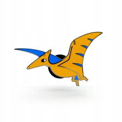 PINETS przypinka Dinozaur Pterozaur pomarańczowy