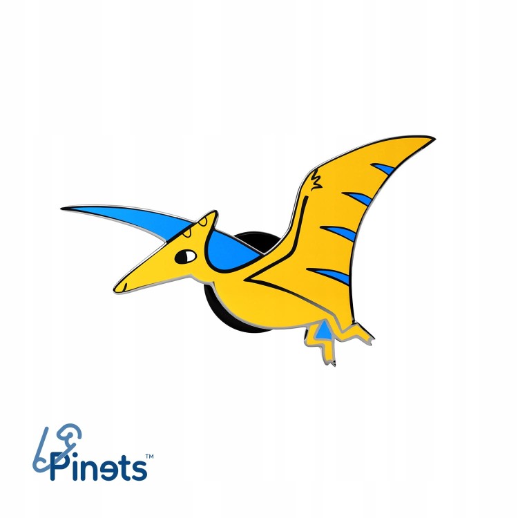 PINETS przypinka Dinozaur Pterozaur pomarańczowy