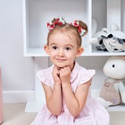 Kokarda Spinka do włosów Arbuz biała dziewczęca
