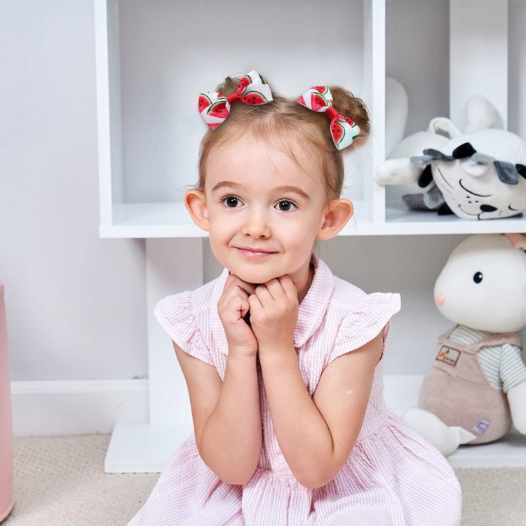 Kokarda Spinka do włosów Arbuz biała dziewczęca