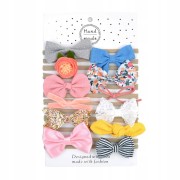 OPASKA Bezuciskowa dziecięca zestaw 12 szt kokarda