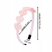 Opaska do włosów dla dziewczynki Serca Gwiazdki